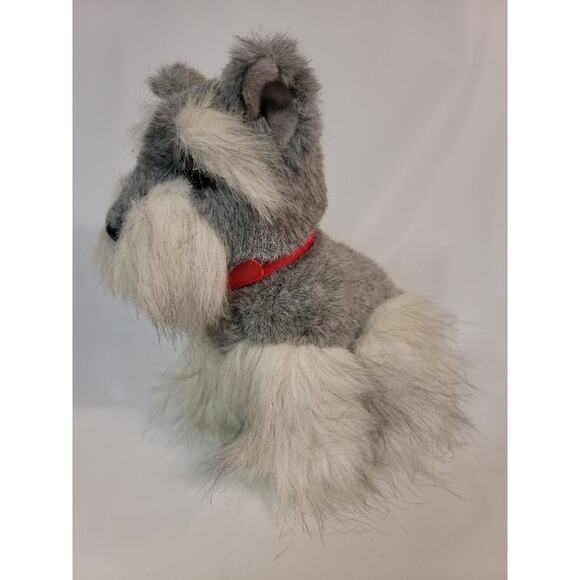 Miniature Schnauzer Sparkie ASPCA Special Effects 1994 Polar Puff Red Collar - Picture 5 of 15